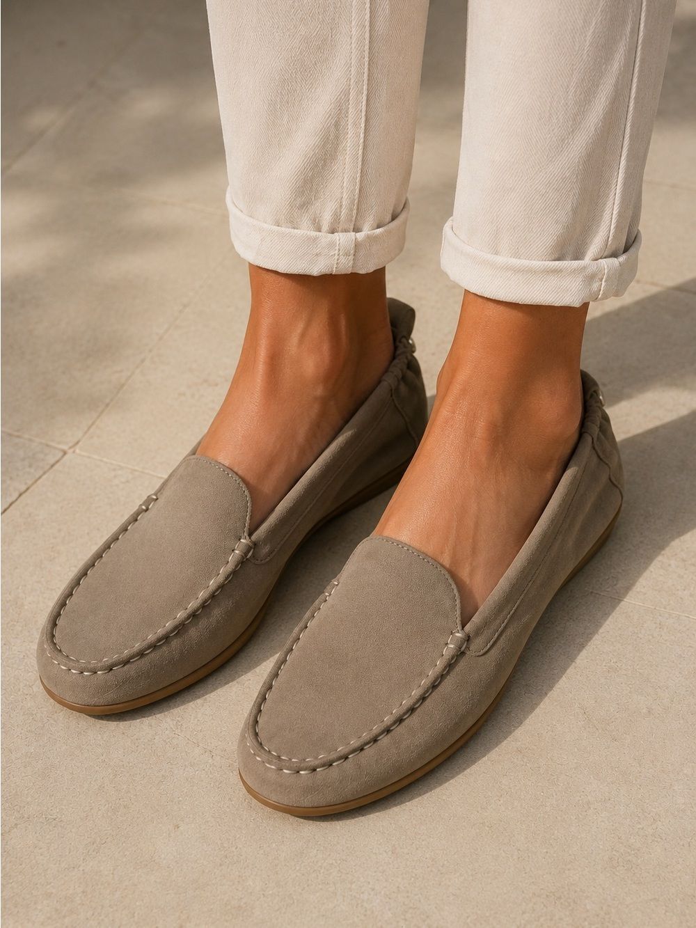 Hush Puppies Sz 11 W HPO2 Flex Loafers Tan Moccasin Shoes NWT